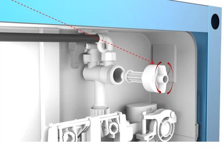 pneumatic concealed toilet cistern