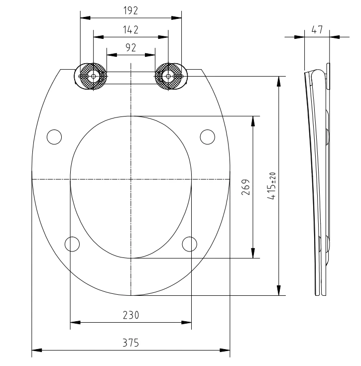 6 Free toilet seat size