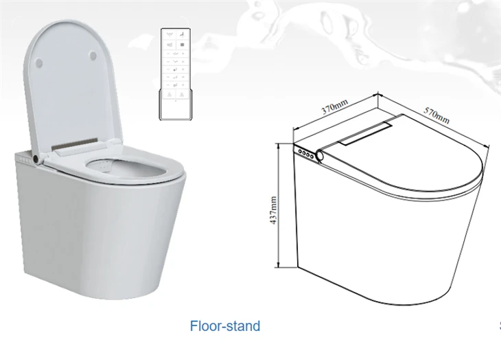 smart toilet size